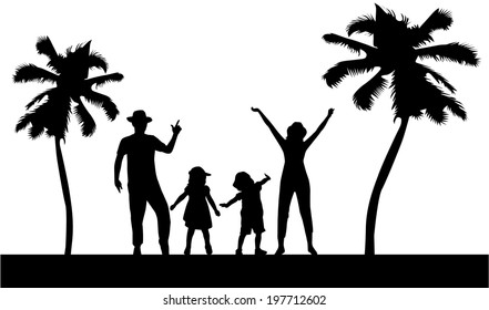 Family silhouettes