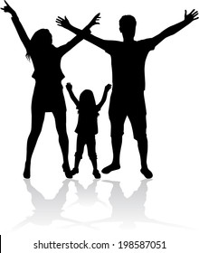 Family silhouettes