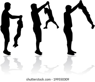 Family silhouettes