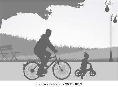 Family silhouettes
