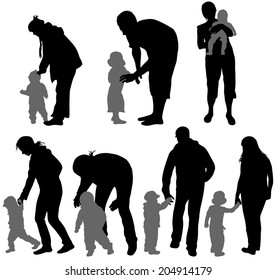 Family silhouettes