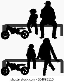 Family silhouettes