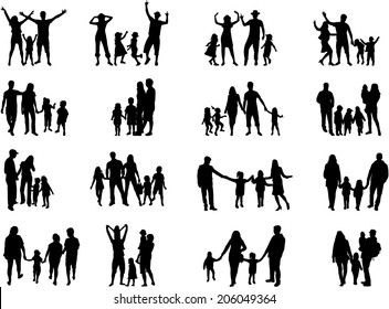 Family silhouettes