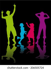 Family silhouettes