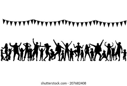 Family silhouettes