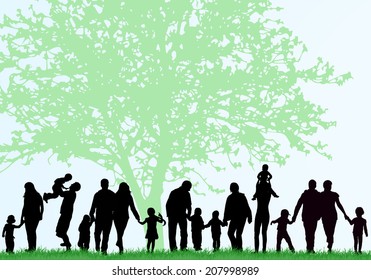 Family silhouettes