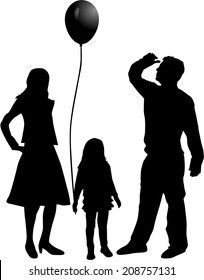 Family silhouettes