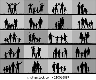 Family silhouettes