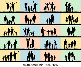 Family silhouettes