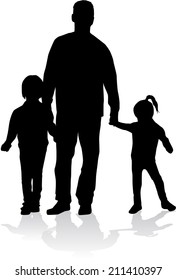 Family silhouettes 