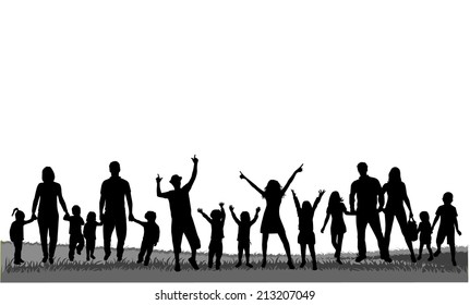 Family silhouettes