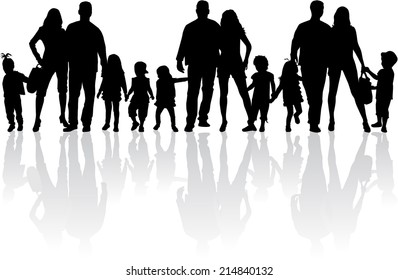 Family silhouettes