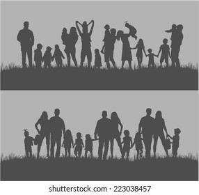 Family silhouettes