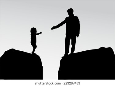 Family silhouettes