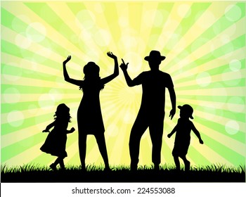 Family silhouettes