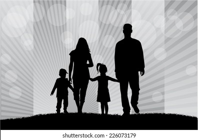 Family silhouettes 