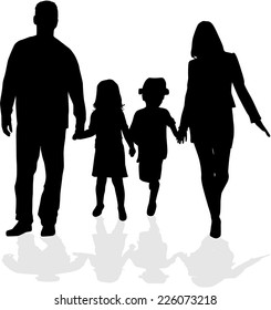 Family silhouettes
