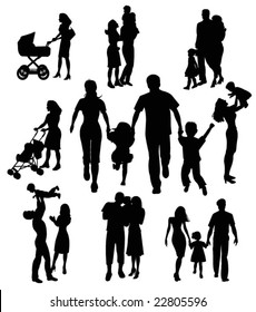 family silhouettes