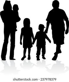 Family silhouettes