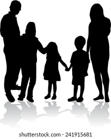 Family silhouettes