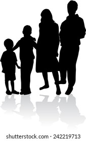 Family silhouettes