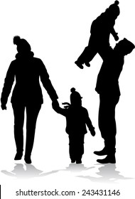Family silhouettes