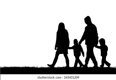 Family silhouettes