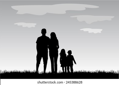 Family silhouettes