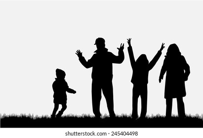 Family silhouettes