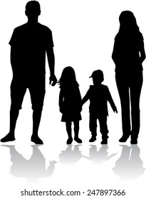 Family silhouettes