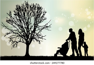 Children Silhouette Stock Vector (Royalty Free) 244149466 | Shutterstock