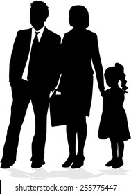 Family silhouettes