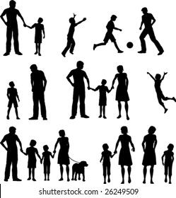 Family silhouettes