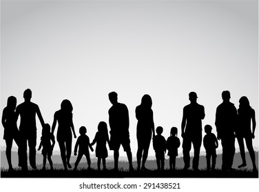 Family silhouettes.