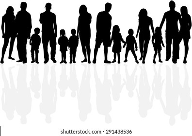 Family silhouettes.