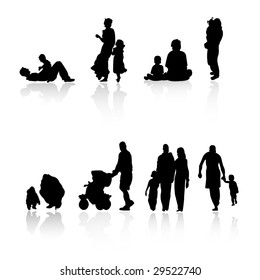 family silhouettes