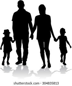 Family silhouettes