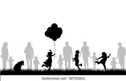 Family silhouettes