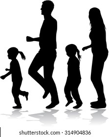 Family silhouettes.