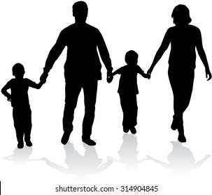 Family silhouettes.