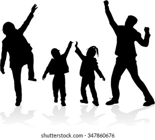 Family silhouettes.