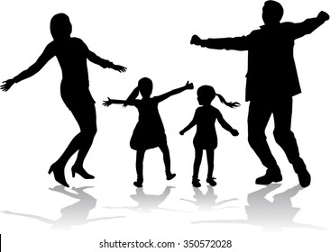 Family silhouettes.