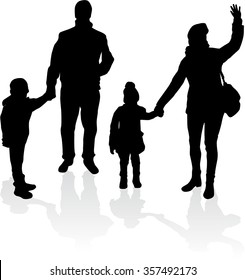 Family silhouettes.