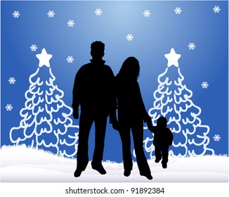 family silhouettes