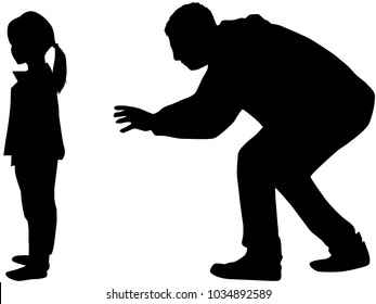 Family silhouettes, vector work.