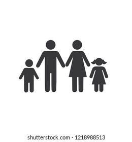 Family Simple Icon Stock Vector (Royalty Free) 1218988513 | Shutterstock