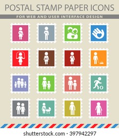 Family  simply symbols for web and user interface