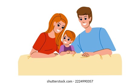 family smiling vector. happy fun, man father, woman mother, together joy, love child, young portrait family smiling character. people flat cartoon illustration