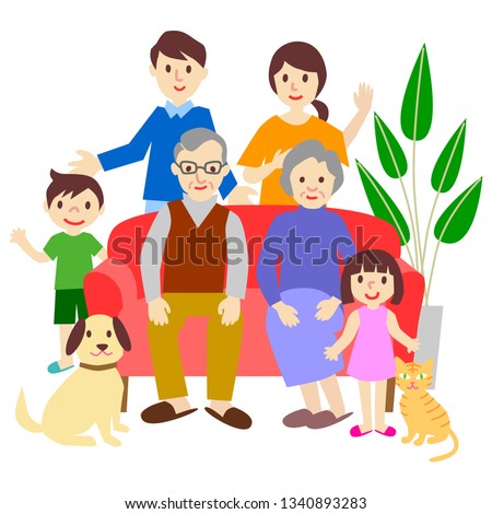 Family Sofa Three generations
