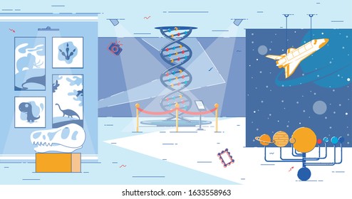 Family Space in Museum. Kids Corner. Place to Play and Interact. Theme Installations. Glance on Mankind History and Progress. Secrets Human DNA, Dinosaurs , Solar System and Space Shuttles.